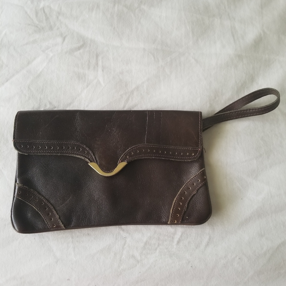 Vintage Don Quixote leather Clutch